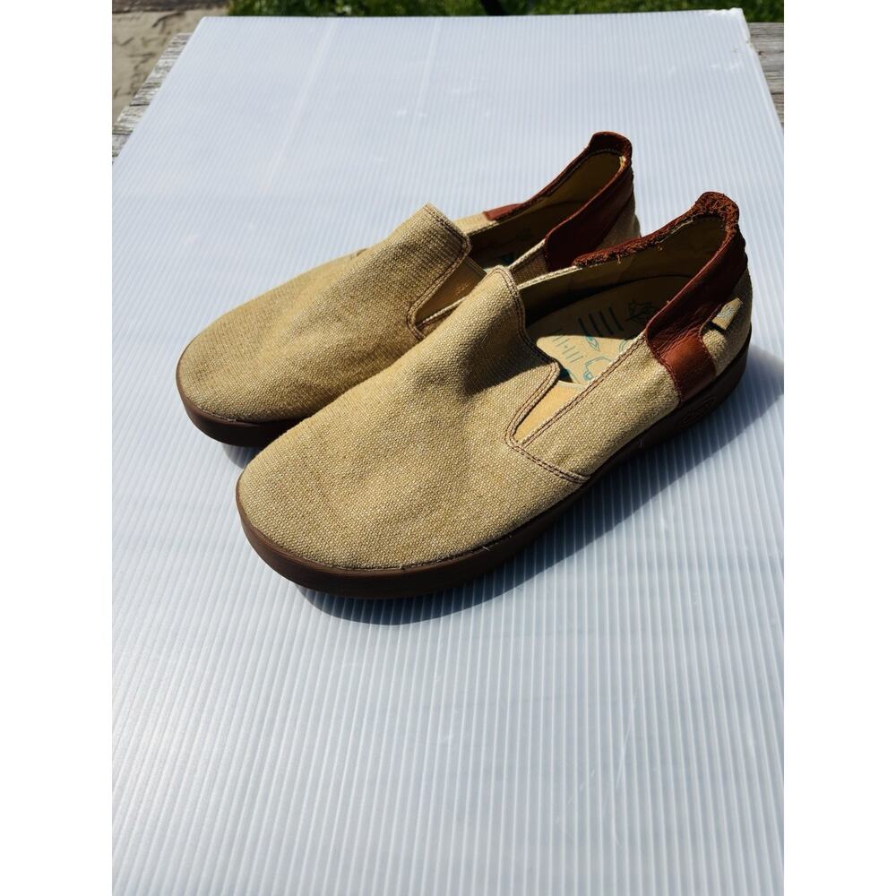 Chaco Men's Davis Tan Canvas Slip On Shoes J106601 Size 8